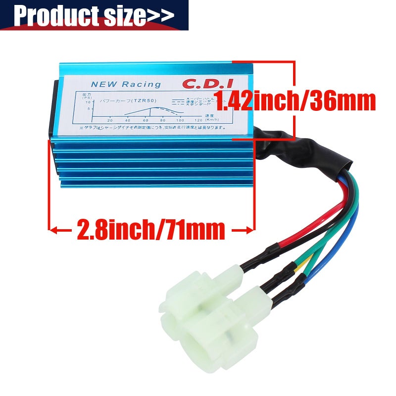 QAZAKY Performance Ignition Coil + CDI AC Box + Spark Plug for GY6 50cc-90cc 110cc 125cc 150cc 4-stroke Engine Scooter ATV Go Kart Moped Quad Go Kart Pit Dirt Racing Bike Motorcycle 139QMB 152QMI - Image 2